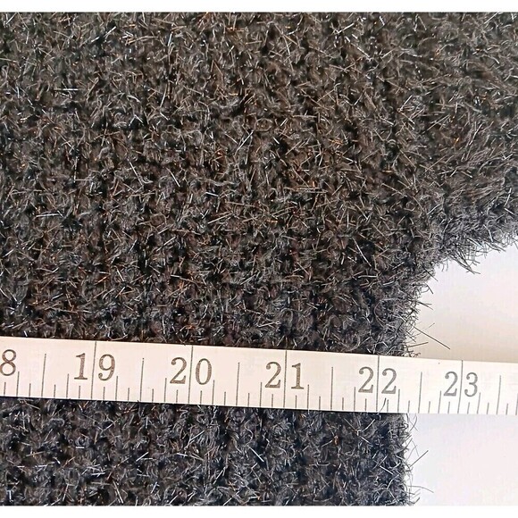 Lou & Grey for Loft Black Sparkly Oversized Open Front Cardigan Sweater Size XS - Picture 6 of 7